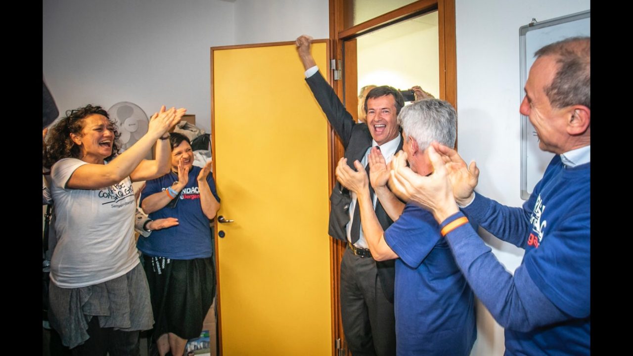 I quattro uomini e la donna che Gori ha voluto con sé in campagna