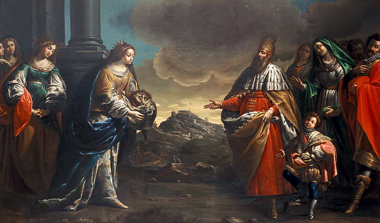 Barbelli G.G. (1653), Santa Grata presenta la testa di S. Alessandro - Chiesa di Santa Grata Bergamo
