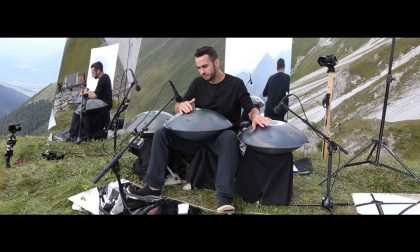 Concerto del percussionista di Bjork al Palamonti del Cai (si parla di Alpi)