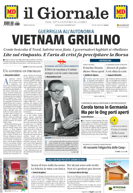 [NAZIONALE - 1] GIORN/INTERNI/PAG-PRIMA ... 20/07/19