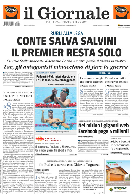 [NAZIONALE - 1] GIORN/INTERNI/PAG-PRIMA ... 25/07/19