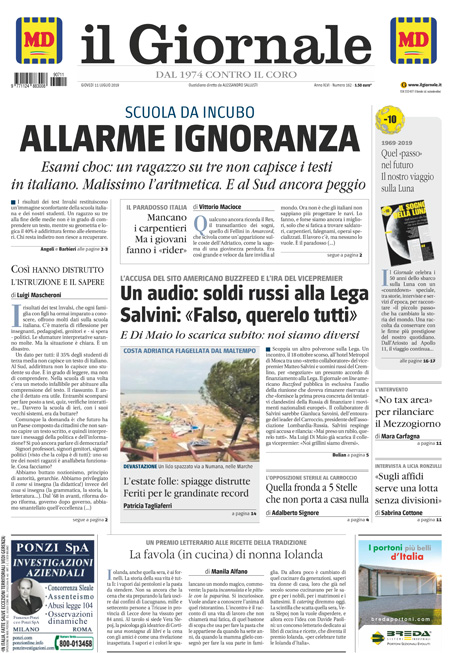 [NAZIONALE - 1] GIORN/INTERNI/PAG-PRIMA ... 11/07/19