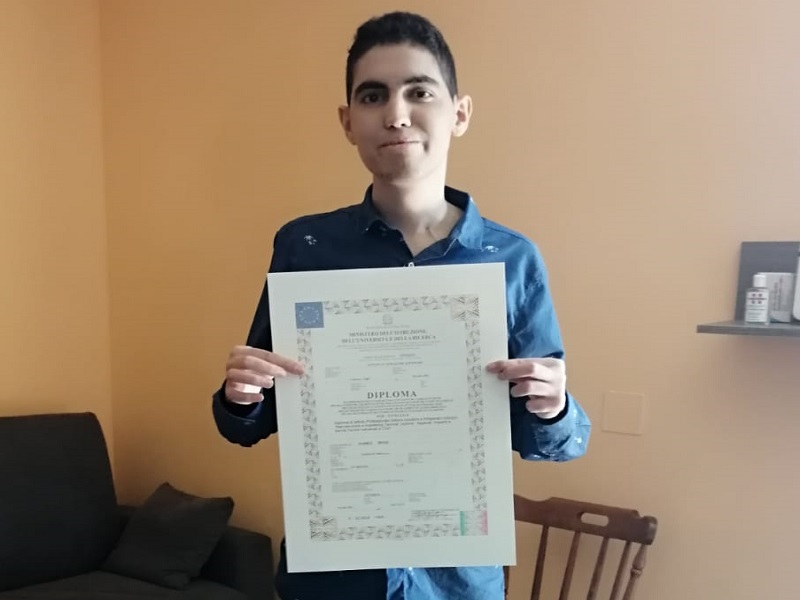 Prima di morire ha realizzato il suo sogno di diplomarsi