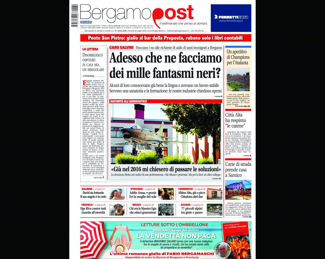 Cosa c’è nel nuovo BergamoPost che dal 26 luglio è in edicola