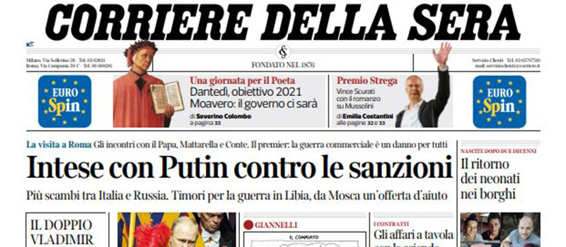 Le prime pagine dei giornali venerdì 5 luglio 2019