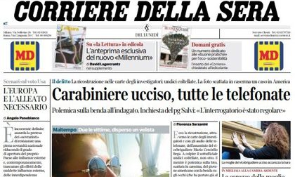 Le prime pagine dei giornali lunedì 29 luglio 2019