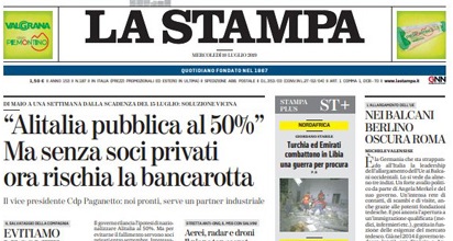 Le prime pagine dei giornali mercoledì 10 luglio 2019