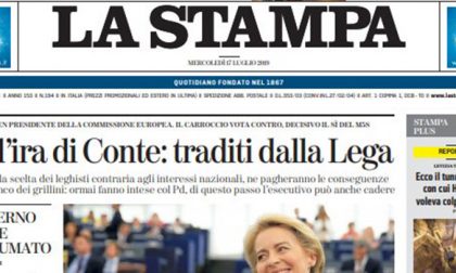 Le prime pagine dei giornali mercoledì 17 luglio 2019