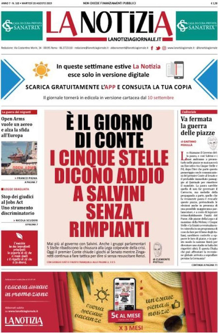 Prime pagine