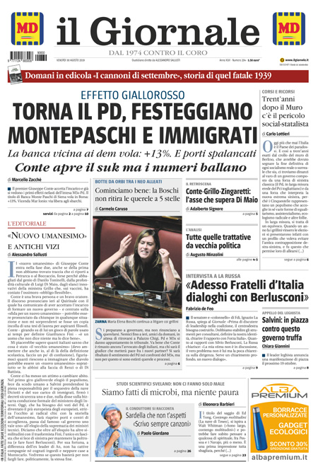 [NAZIONALE - 1] GIORN/INTERNI/PAG-PRIMA ... 30/08/19