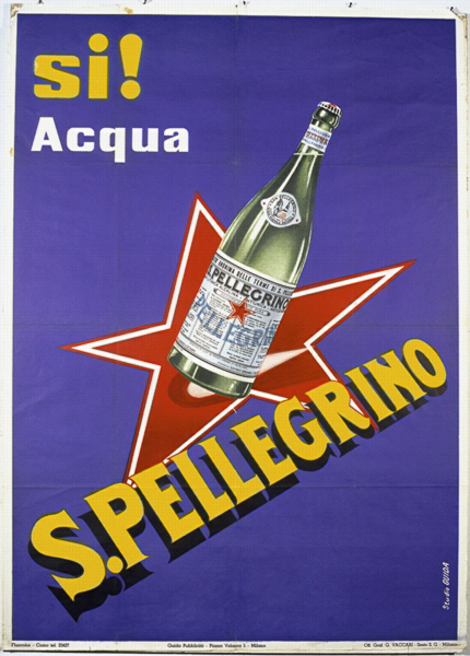 San Pellegrino pubblicità Manifesto 1961
