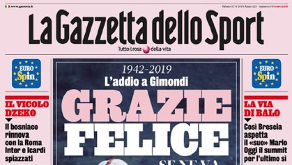 Le prime pagine dei giornali sabato 17 agosto 2019