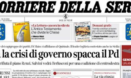 Le prime pagine dei giornali lunedì 12 agosto 2019