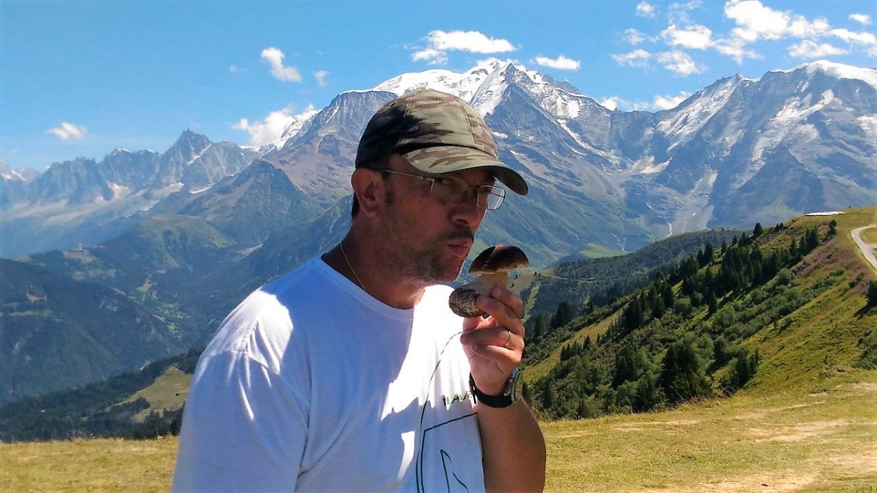 Maverino, il mago dei funghi che sfreccia anche sullo slittino