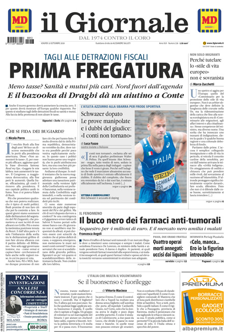 [NAZIONALE - 1] GIORN/INTERNI/PAG-PRIMA ... 13/09/19