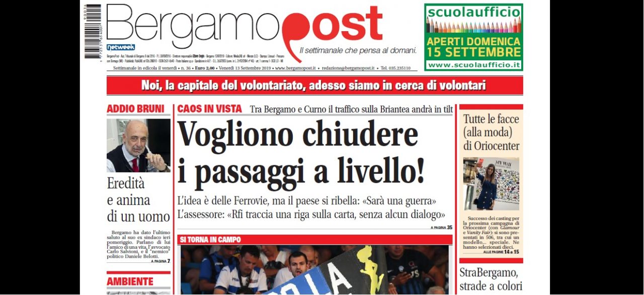 Cosa c’è nel nuovo BergamoPost che dal 13 settembre è in edicola