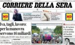 Le prime pagine dei giornali sabato 21 settembre 2019