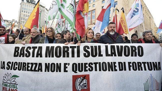 Infortuni sul lavoro a Bergamo: Covid a parte, aumentano le denunce e i casi mortali