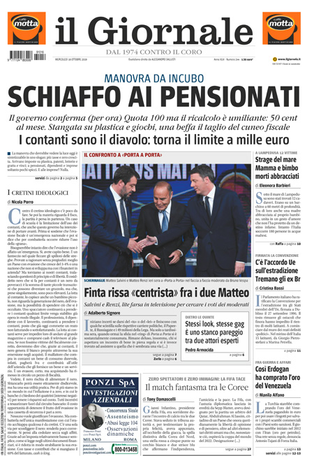 [NAZIONALE - 1] GIORN/INTERNI/PAG-PRIMA ... 16/10/19