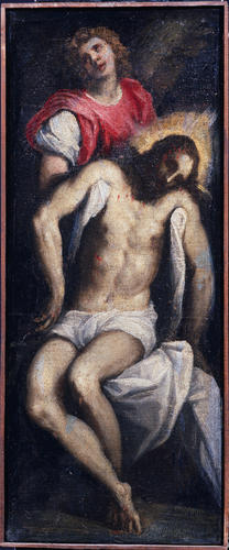 Cristo in pietà sorretto da un angelo Accademia Carrara