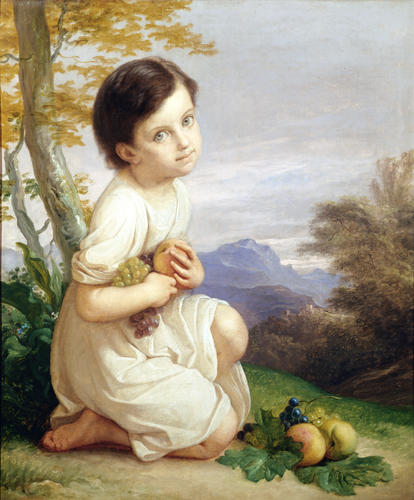 Giacomo Trécourt, Ritratto di Lena Presti bambina, 1848-1850 circa