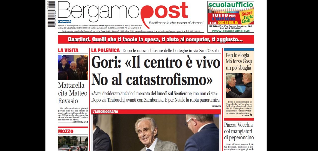Cosa c’è nel nuovo BergamoPost che dal 25 ottobre è in edicola
