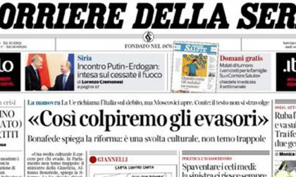 Le prime pagine dei giornali mercoledì 23 ottobre 2019