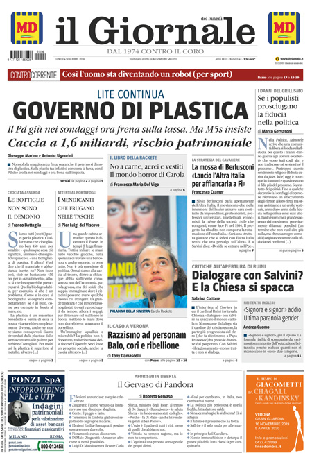 [NAZIONALE - 1] GIORN/INTERNI/PAG-PRIMA ... 04/11/19