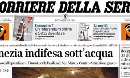 Le prime pagine dei giornali giovedì 14 novembre 2019