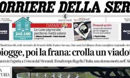 Le prime pagine dei giornali lunedì 25 novembre 2019