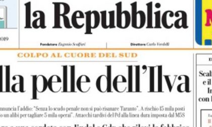 Le prime pagine dei giornali martedì 5 novembre 2019