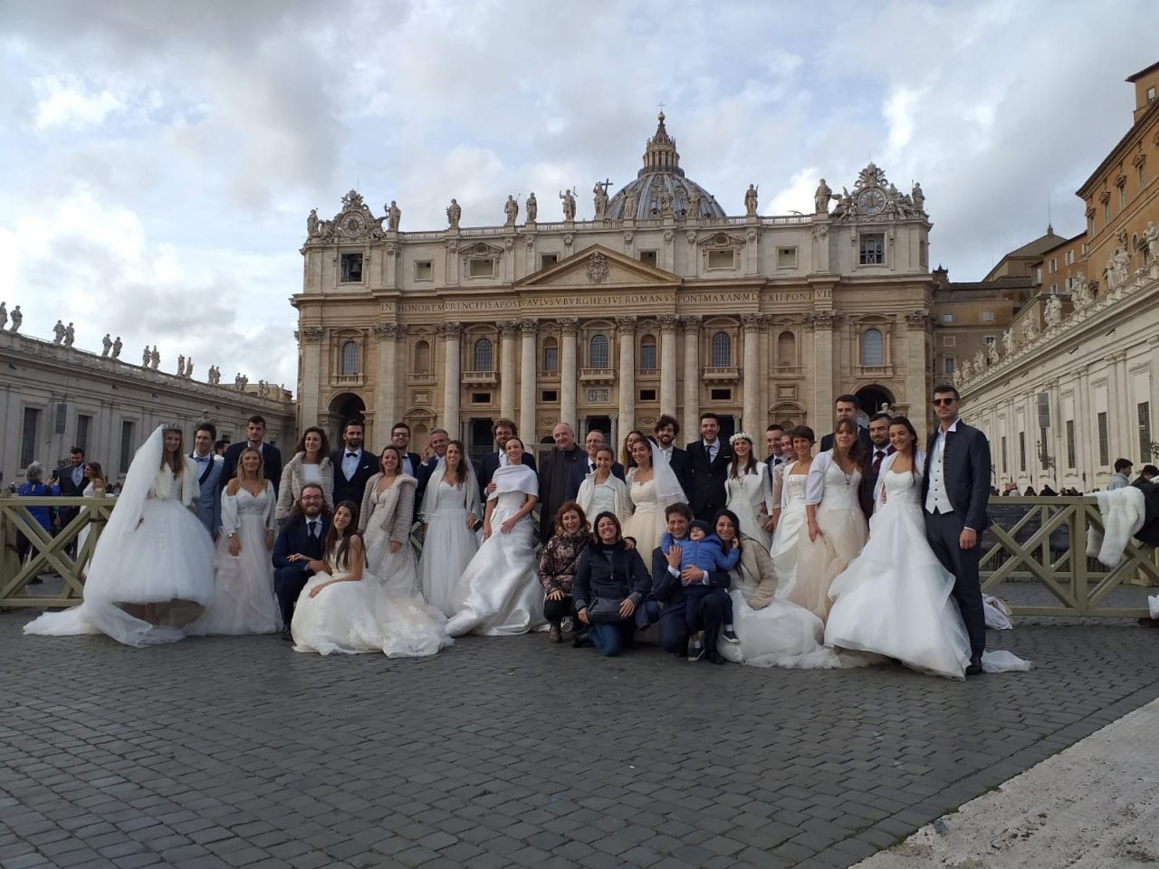 Gli sposi novelli di Mozzo dal Papa