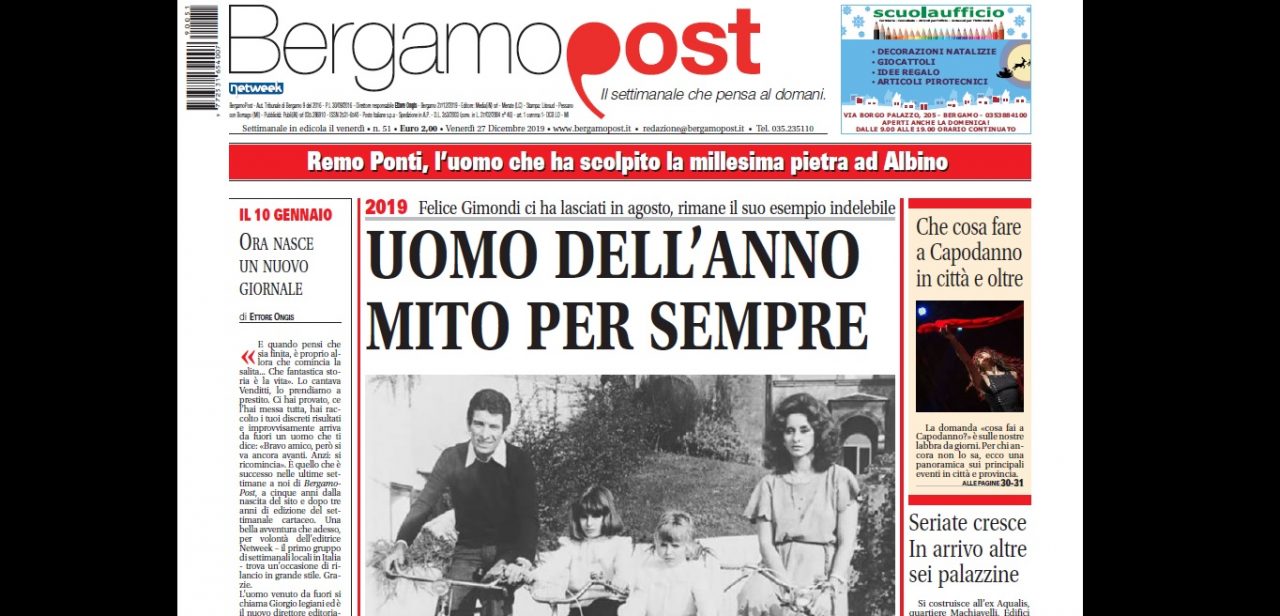 Cosa c’è nel nuovo BergamoPost che dal 27 dicembre è in edicola