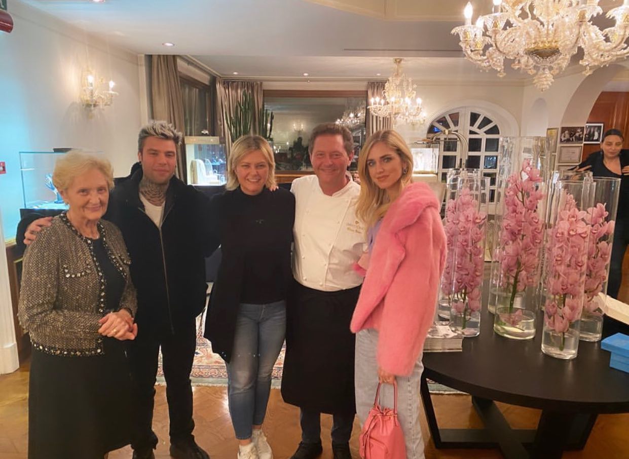 I Ferragnez a pranzo “da Vittorio”