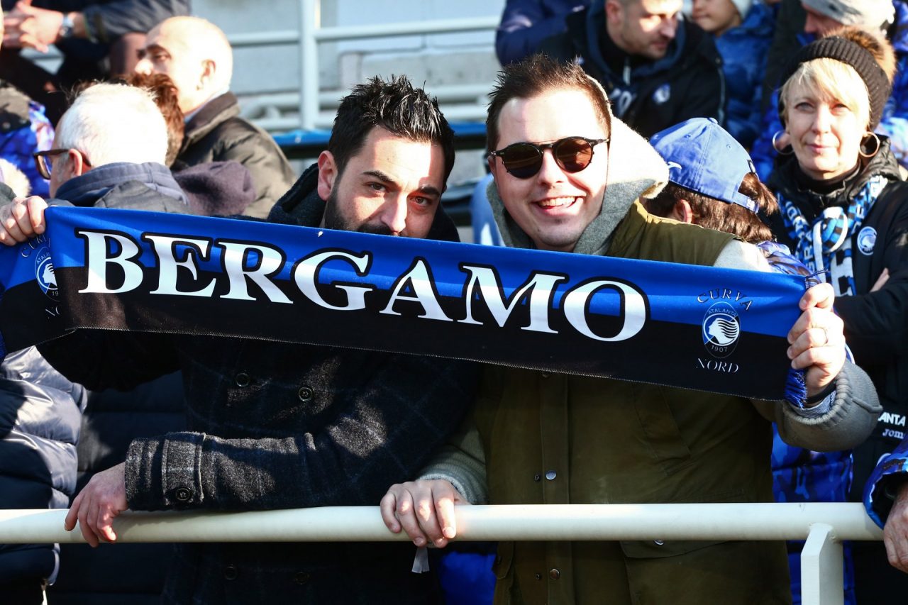 Le foto dei tifosi allo stadio durante Atalanta-Parma 5-0