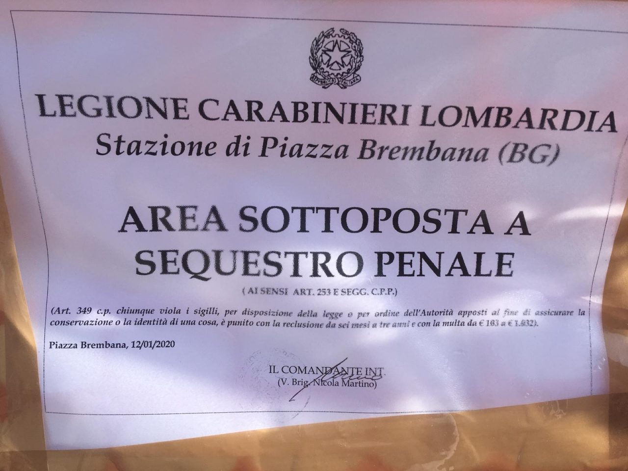 Piazza Brembana, per il crollo della strada c’è il sequestro penale