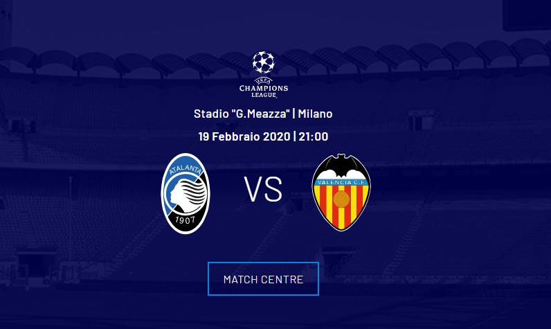 È già febbre Champions: per Atalanta-Valencia già 9.123 prelazioni in soli due giorni