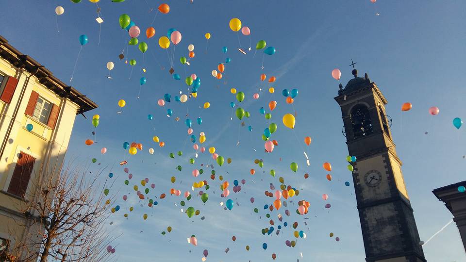 Da Castione a Sopramonte, sulle Dolomiti: il volo di 150 km di un palloncino e una letterina