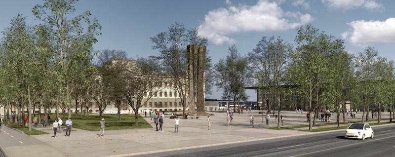 Il nuovo volto di piazzale degli Alpini. Vi piace?