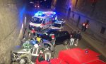 Incidente nella notte a Villa d'Almè. Coinvolte nove persone