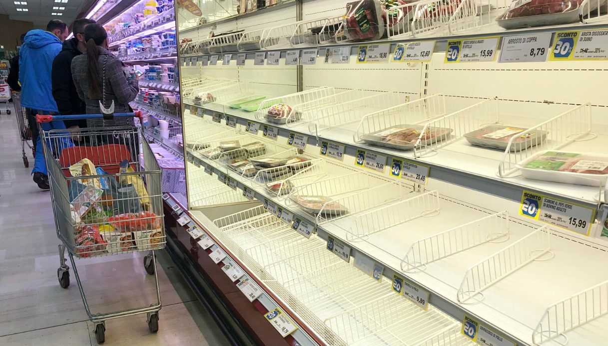 Supermercati, effetto Coronavirus: a Bergamo e provincia +106,2% rispetto a un anno prima