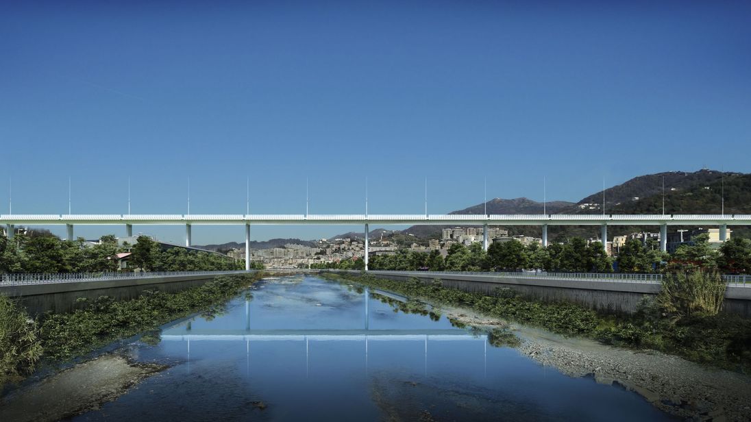 Calcestruzzi e Italcementi nell’opera di Renzo Piano per il nuovo ponte di Genova