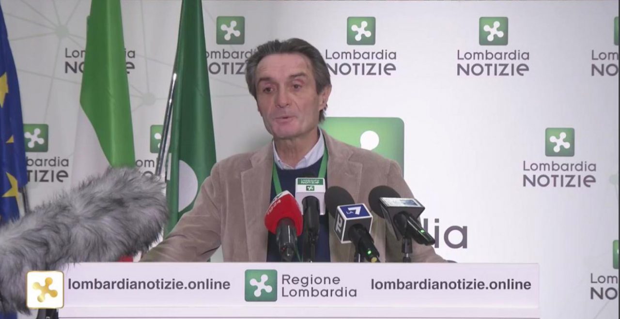 L’appello di Fontana al personale sanitario: «Abbiamo bisogno di voi. Chi può si metta a disposizione»