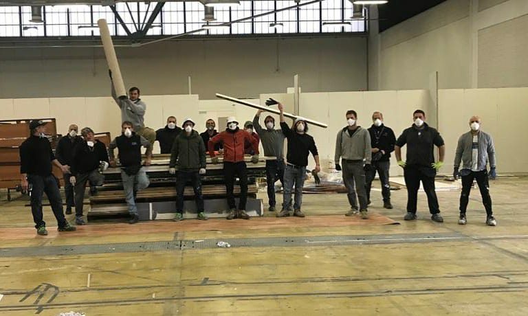 Il bellissimo grazie ai ragazzi della Nord e a tutti i volontari per i lavori all’ospedale in Fiera