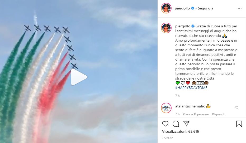 Pierluigi Gollini, compleanno tra parate e messaggi di fiducia: «Rimanere positivi»