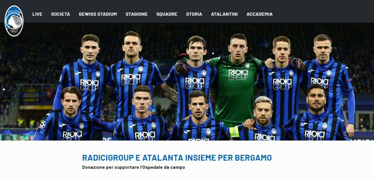 Atalanta e Radici Group insieme per l’ospedale da campo degli Alpini in Fiera
