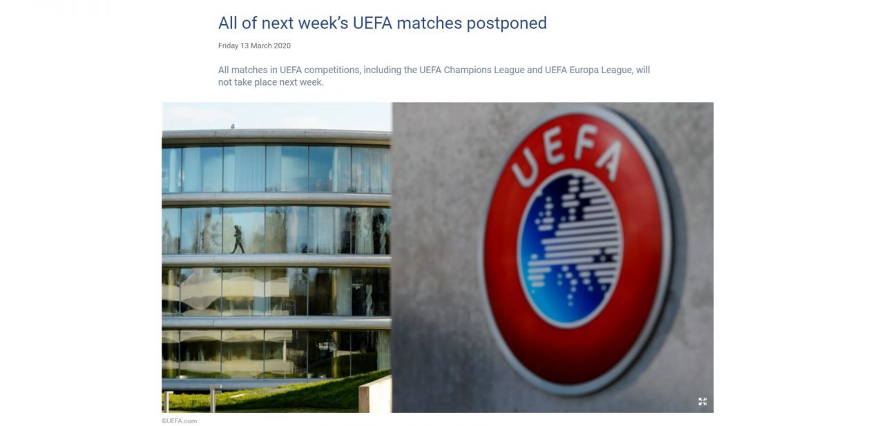 La Uefa e l’illuminazione sulla via di Nyon: stop a Champions ed Europa League