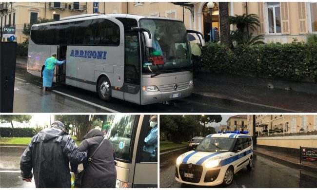 Hotel in quarantena a Diano Marina, i 48 turisti bergamaschi sono tornati a casa