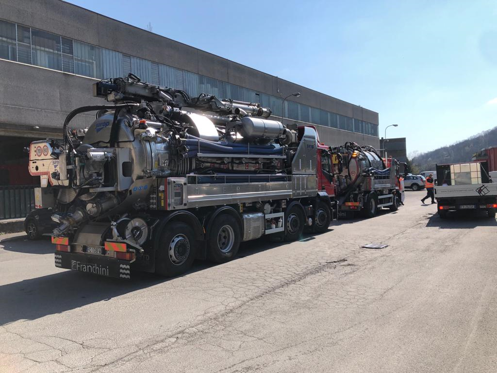 Task force della Franchini, ad Alzano Lombardo al via la sanificazione delle strade
