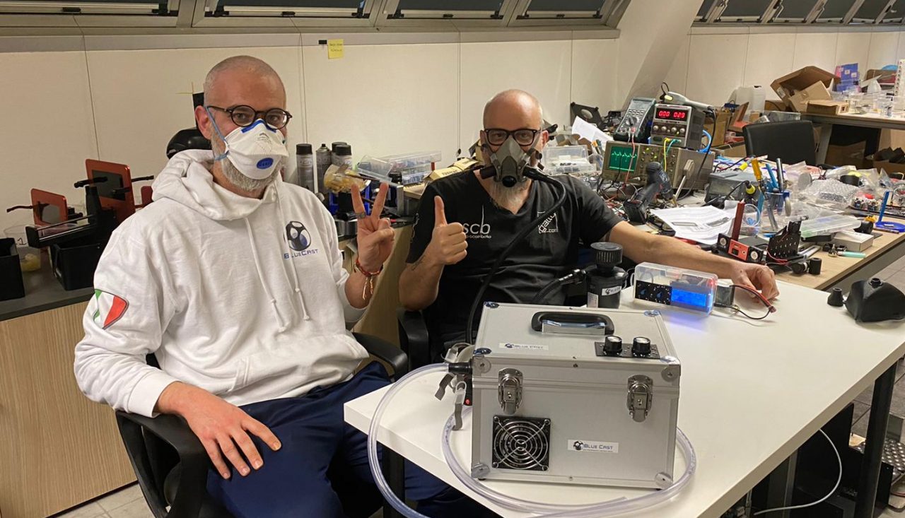 Stefano ed Ettore hanno inventato il ventilatore polmonare low cost e condiviso